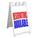 Reservations Available A-Frame Signs, Decals, or Panels