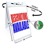 Reservations Available A-Frame Signs, Decals, or Panels