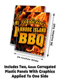 Rhode Island BBQ A-Frame Signs, Decals, or Panels