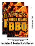 Rhode Island BBQ A-Frame Signs, Decals, or Panels