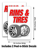 Rims & Tires A-Frame Signs, Decals, or Panels