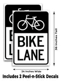 Bike Lane A-Frame Signs, Decals, or Panels