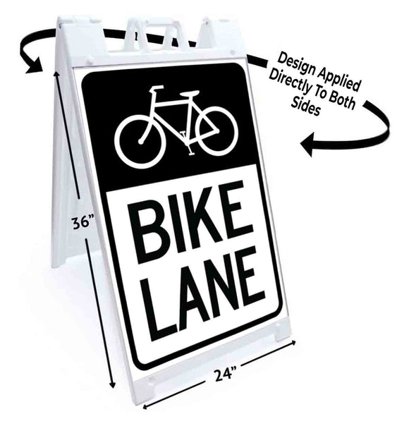 Bike Lane A-Frame Signs, Decals, or Panels