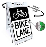 Bike Lane A-Frame Signs, Decals, or Panels