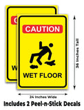 Caution Wet Floor A-Frame Signs, Decals, or Panels