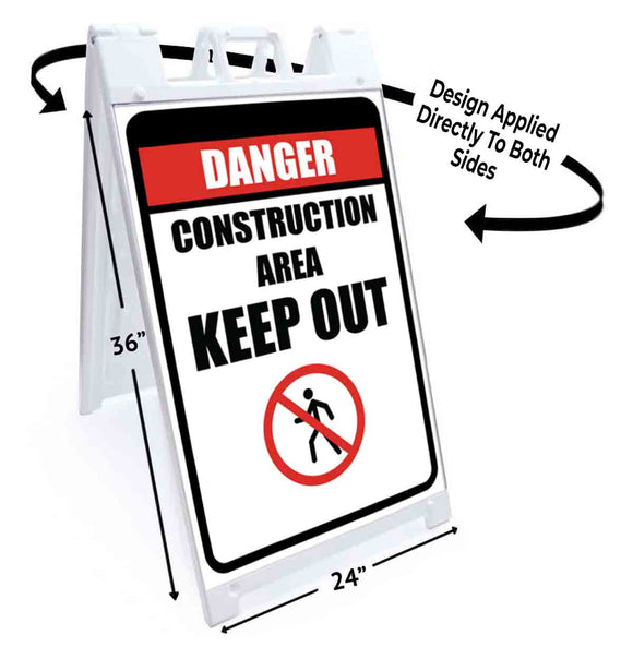 Danger Keep Out A-Frame Signs, Decals, or Panels