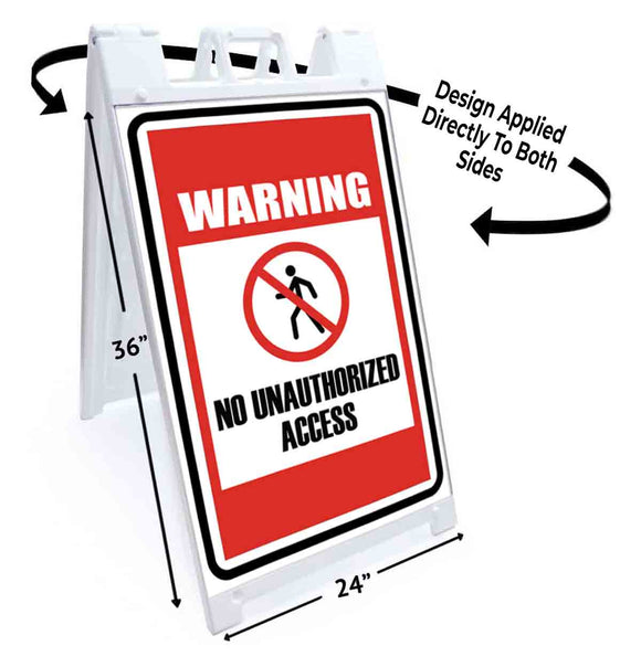 Warning No Access A-Frame Signs, Decals, or Panels