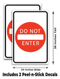 Do Not Enter A-Frame Signs, Decals, or Panels