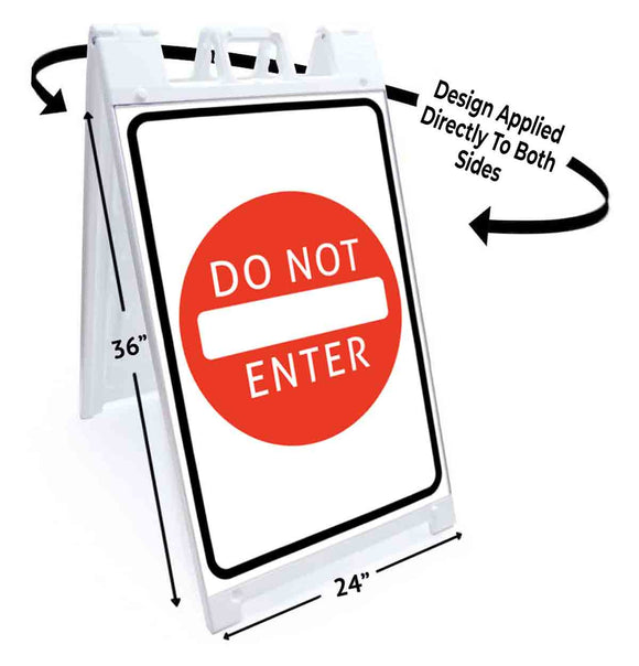 Do Not Enter A-Frame Signs, Decals, or Panels