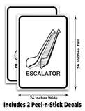 Escalator A-Frame Signs, Decals, or Panels