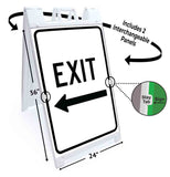 Exit Left A-Frame Signs, Decals, or Panels