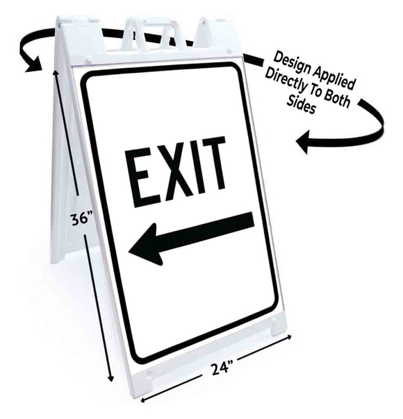 Exit Left A-Frame Signs, Decals, or Panels