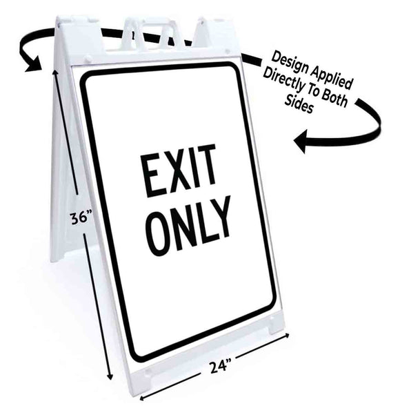 Exit Only A-Frame Signs, Decals, or Panels