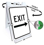 Exit Right A-Frame Signs, Decals, or Panels