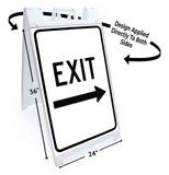 Exit Right A-Frame Signs, Decals, or Panels