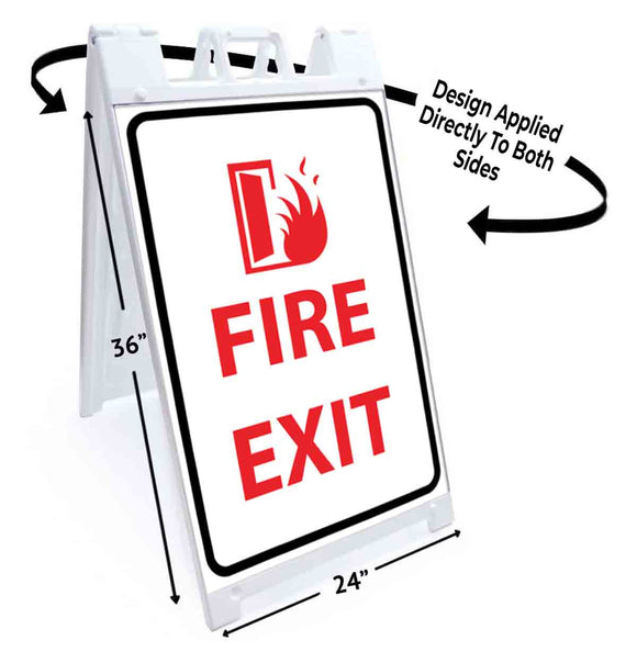 Fire Exit A-Frame Signs, Decals, or Panels