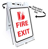 Fire Exit A-Frame Signs, Decals, or Panels