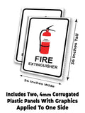 Fire Extinguisher A-Frame Signs, Decals, or Panels