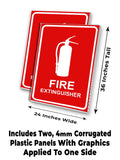 Fire Extinguisher A-Frame Signs, Decals, or Panels