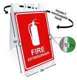 Fire Extinguisher A-Frame Signs, Decals, or Panels
