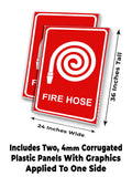 Fire Hose A-Frame Signs, Decals, or Panels