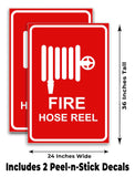 Fire Hose Reel A-Frame Signs, Decals, or Panels