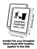 General Purpose Spill Kit A-Frame Signs, Decals, or Panels