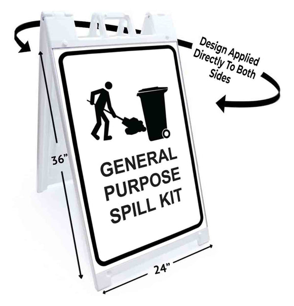 General Purpose Spill Kit A-Frame Signs, Decals, or Panels