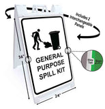 General Purpose Spill Kit A-Frame Signs, Decals, or Panels