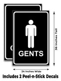 Gents A-Frame Signs, Decals, or Panels