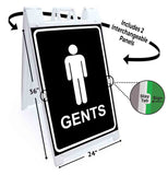 Gents A-Frame Signs, Decals, or Panels