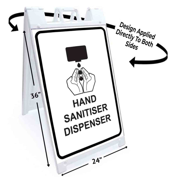 Hand Sanitiser Dispenser A-Frame Signs, Decals, or Panels