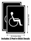 Handicapped A-Frame Signs, Decals, or Panels