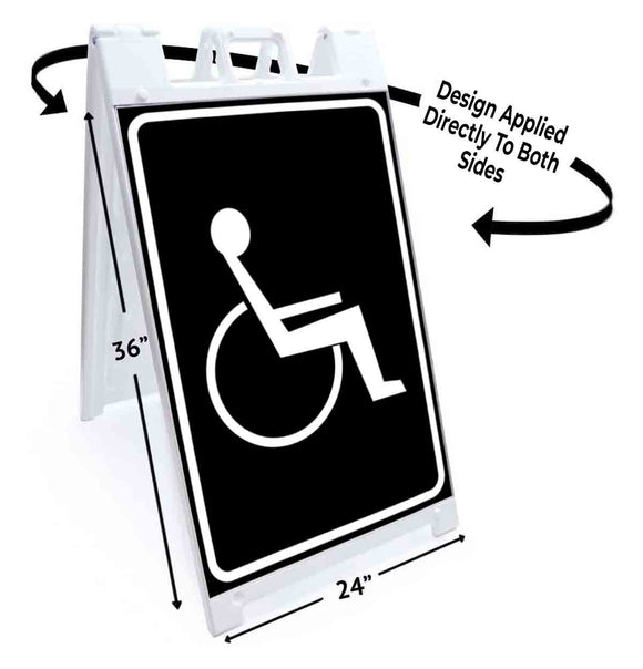 Handicapped A-Frame Signs, Decals, or Panels