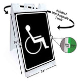 Handicapped A-Frame Signs, Decals, or Panels