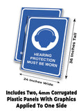 Hearing Protection Must Be Worn A-Frame Signs, Decals, or Panels