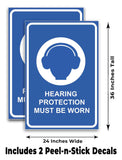 Hearing Protection Must Be Worn A-Frame Signs, Decals, or Panels