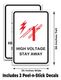 High Voltage A-Frame Signs, Decals, or Panels