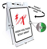High Voltage A-Frame Signs, Decals, or Panels