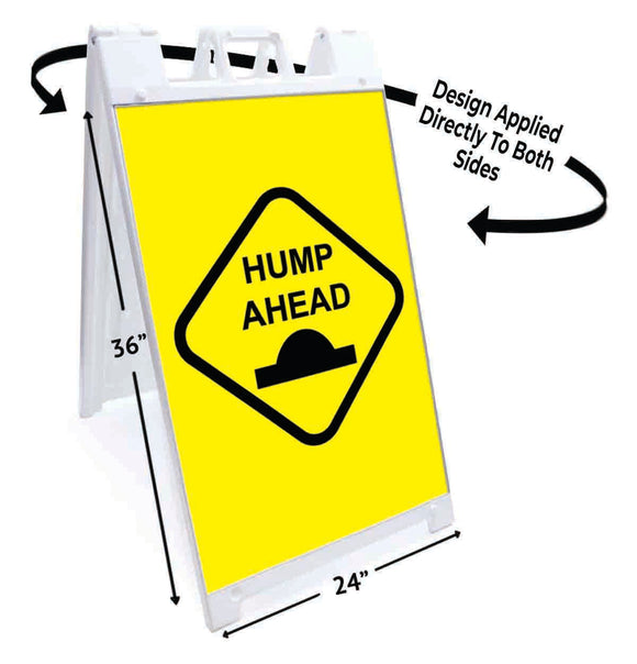 Hump Ahead A-Frame Signs, Decals, or Panels