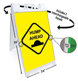 Hump Ahead A-Frame Signs, Decals, or Panels