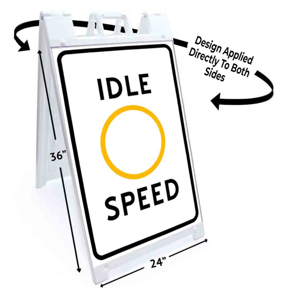 Idle Speed A-Frame Signs, Decals, or Panels