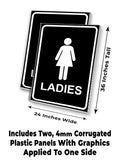 Ladies A-Frame Signs, Decals, or Panels