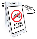 No Bike Parking A-Frame Signs, Decals, or Panels