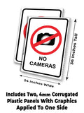 No Cameras A-Frame Signs, Decals, or Panels