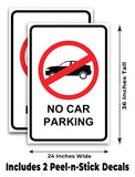 No Car Parking A-Frame Signs, Decals, or Panels