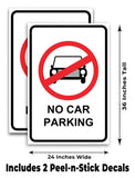 No Car Parking A-Frame Signs, Decals, or Panels