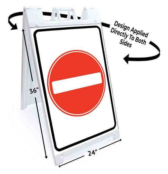 No Entry A-Frame Signs, Decals, or Panels