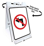 No Left Turn A-Frame Signs, Decals, or Panels
