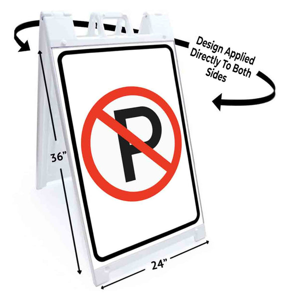 No Parking A-Frame Signs, Decals, or Panels